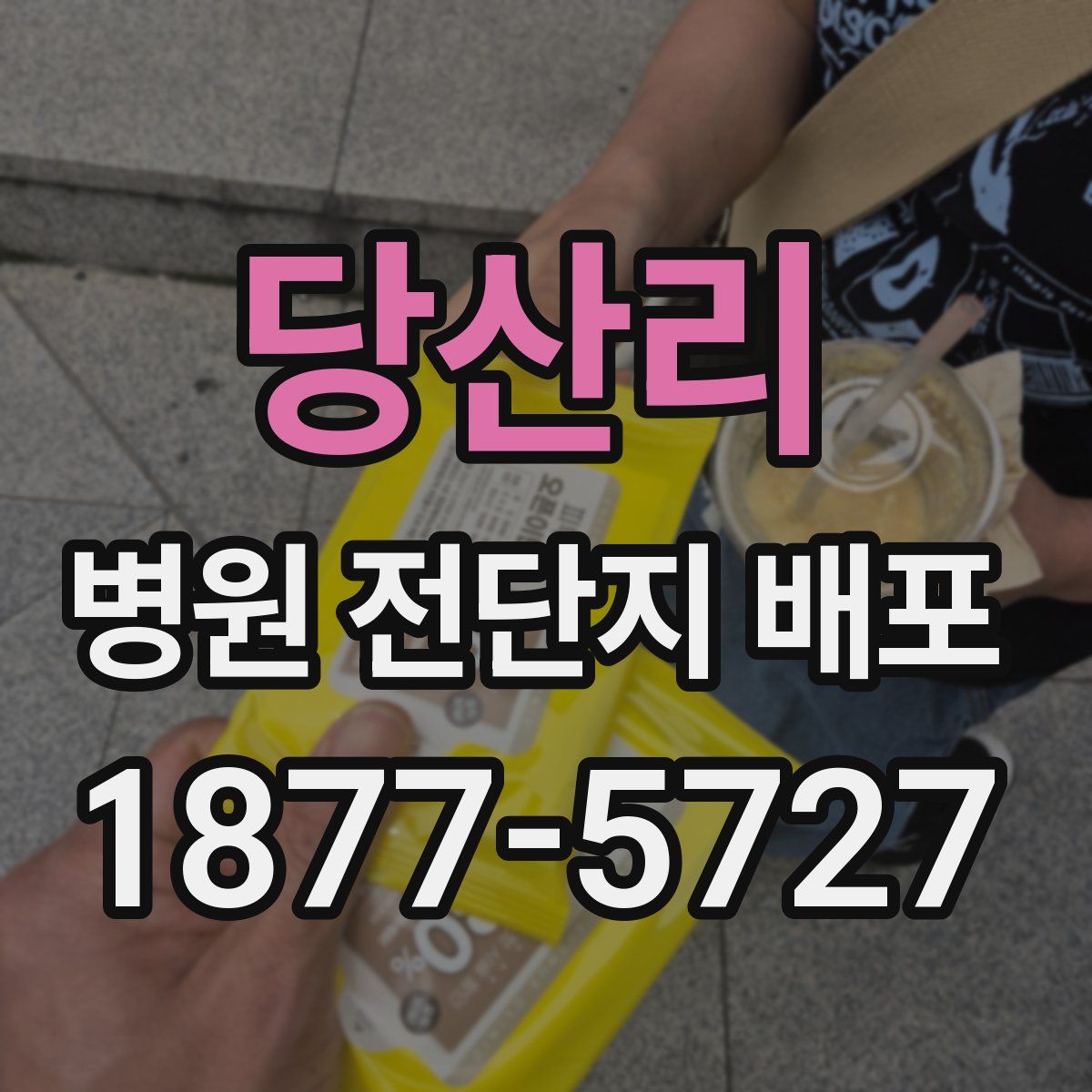 당산리 병원 전단지 배포
