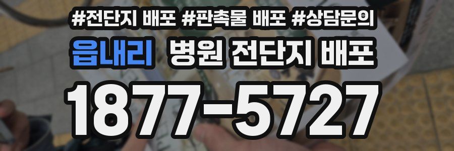 읍내리 병원 전단지 배포
