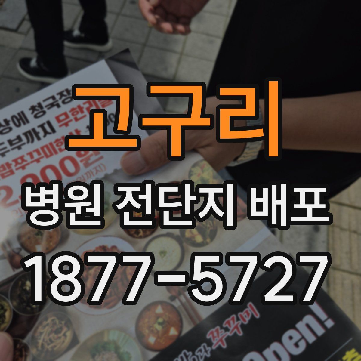 고구리 병원 전단지 배포
