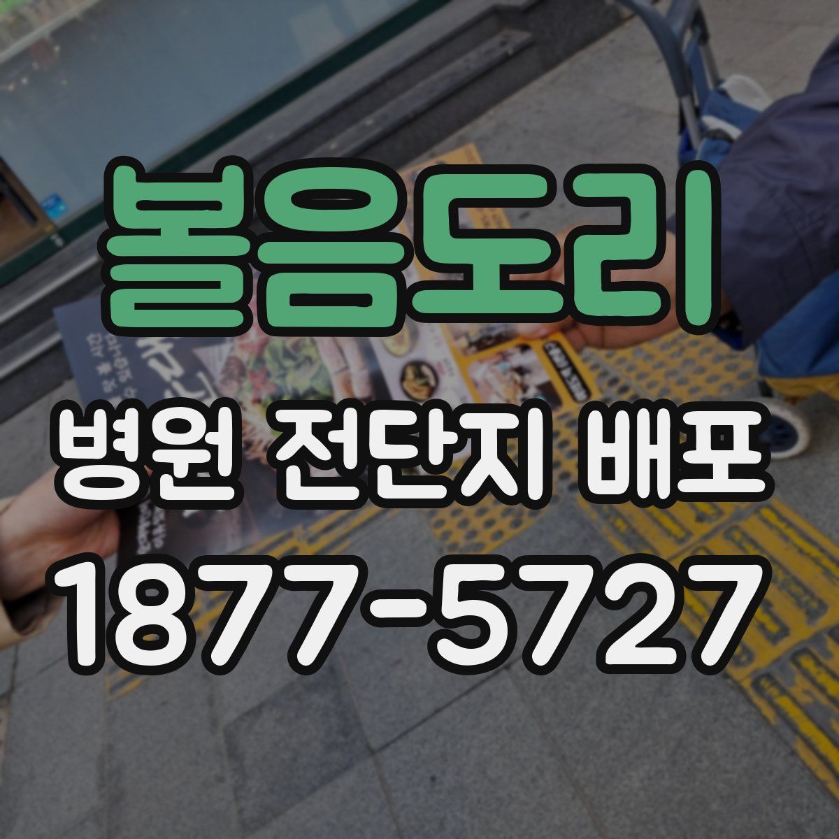 볼음도리 병원 전단지 배포