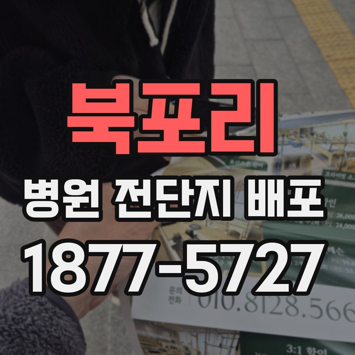 북포리 병원 전단지 배포