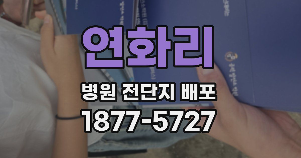 연화리 병원 전단지 배포