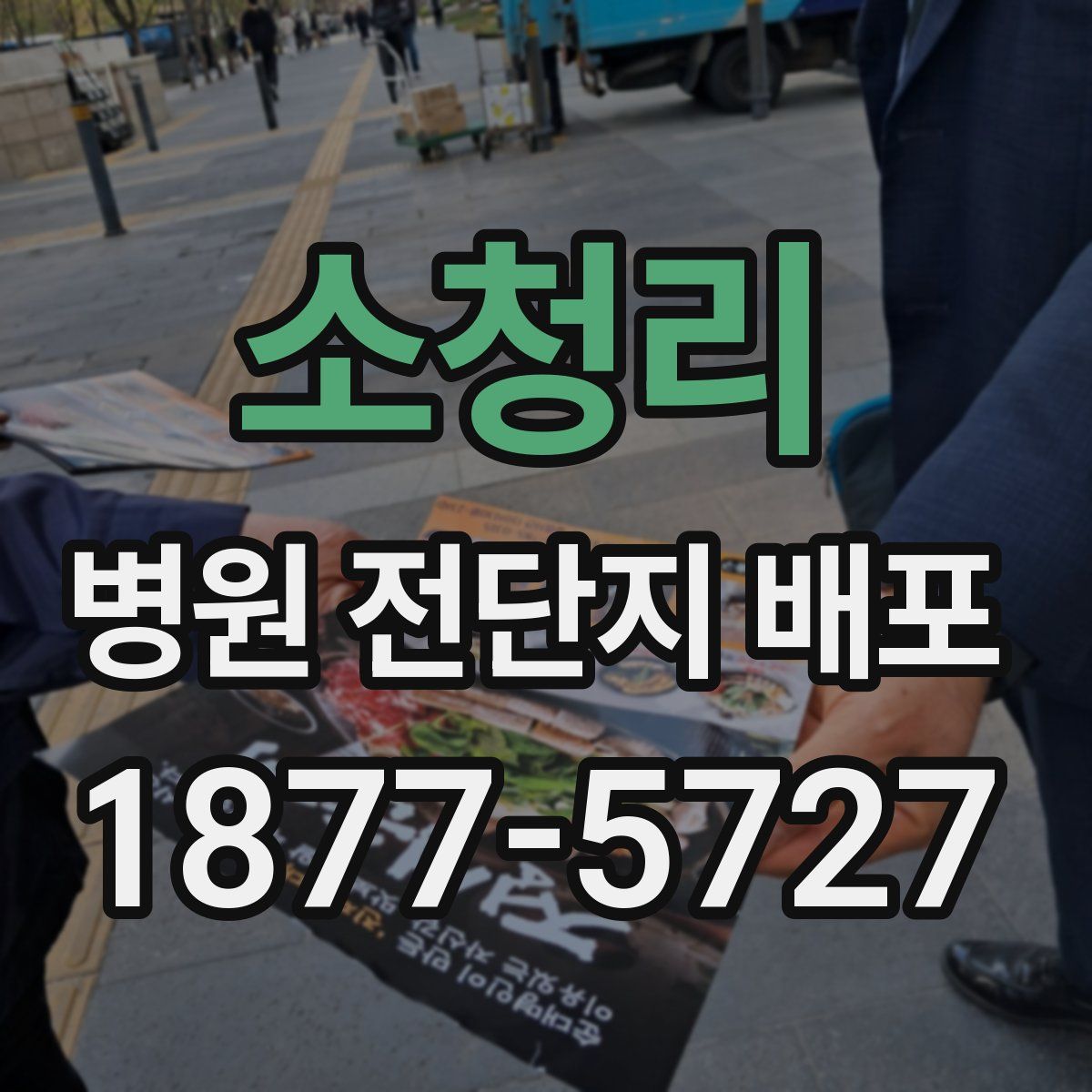 소청리 병원 전단지 배포