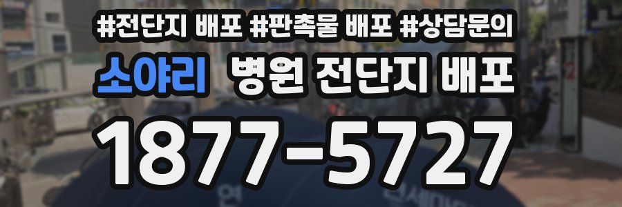 소야리 병원 전단지 배포