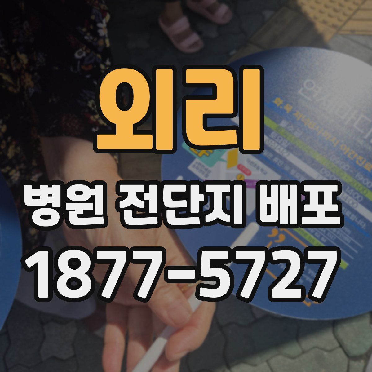 외리 병원 전단지 배포