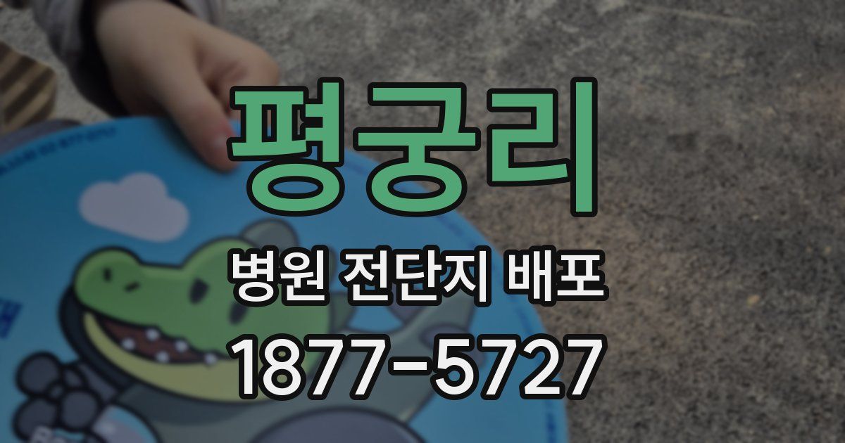 평궁리 병원 전단지 배포