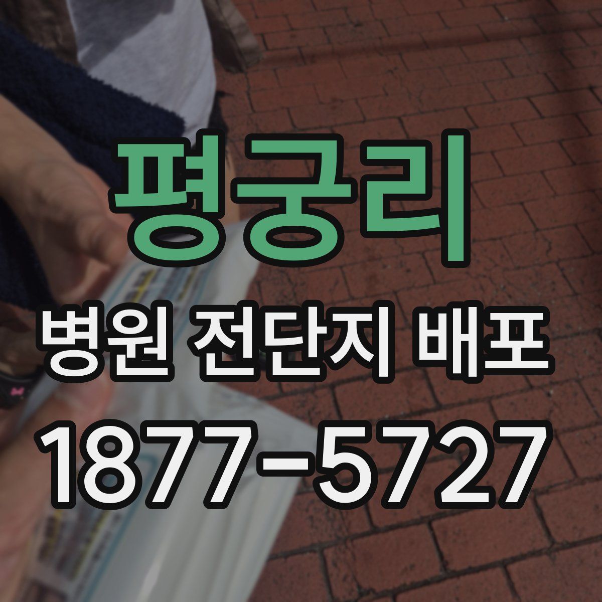 평궁리 병원 전단지 배포