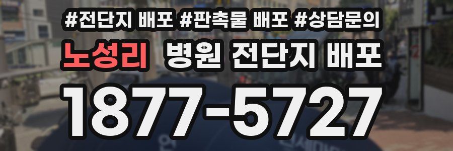 노성리 병원 전단지 배포