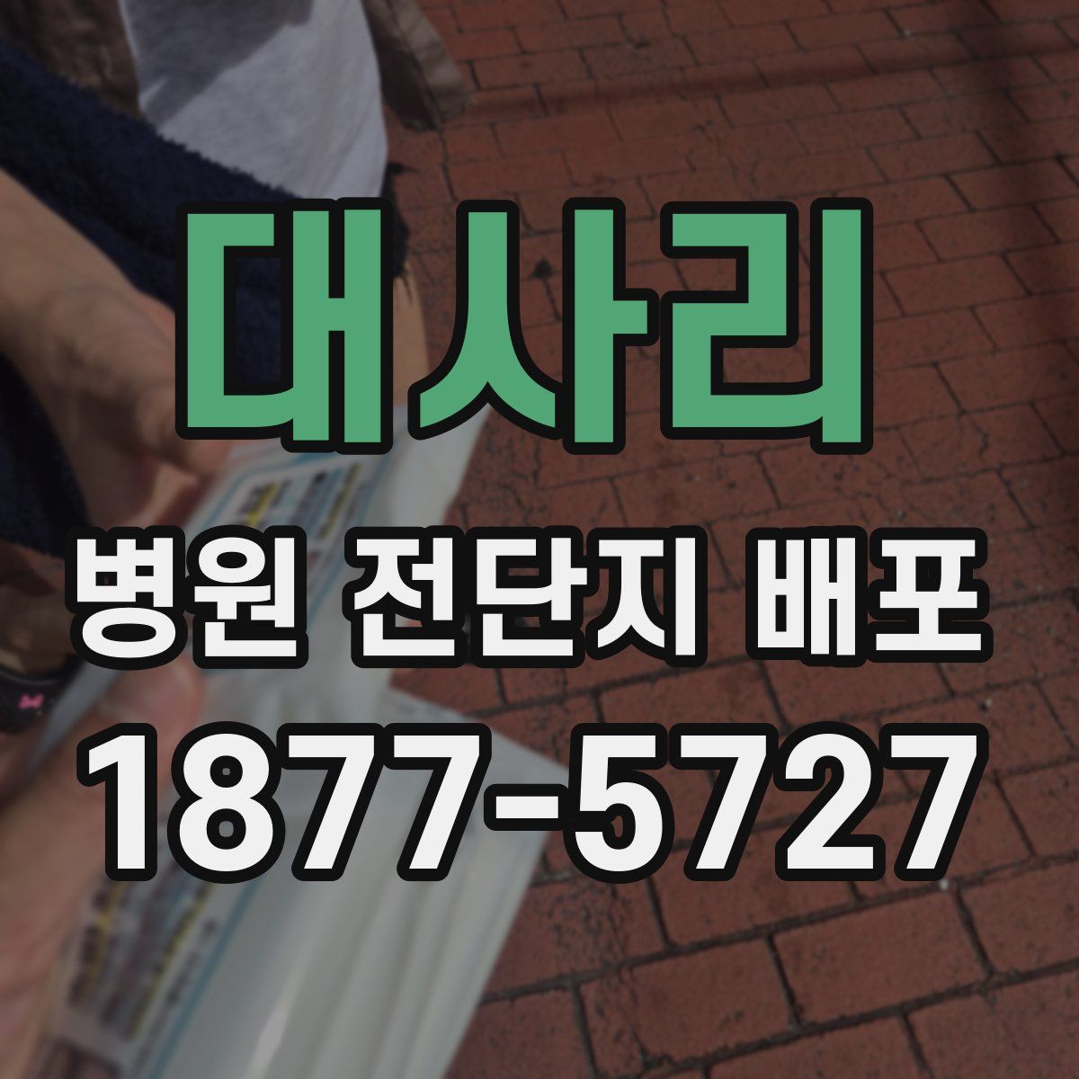 대사리 병원 전단지 배포