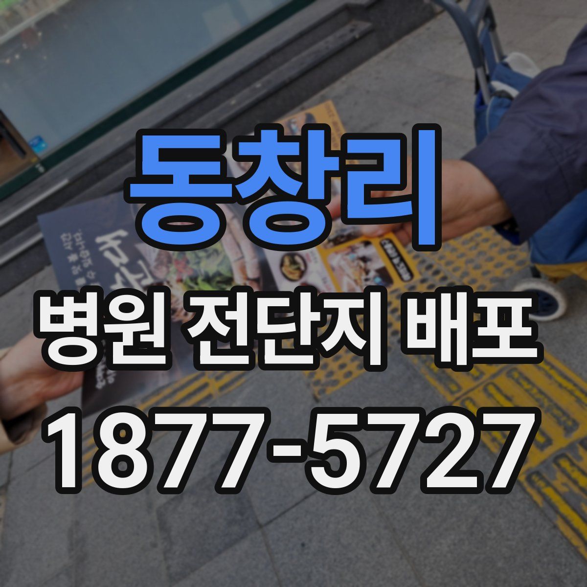 동창리 병원 전단지 배포
