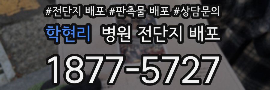 학현리 병원 전단지 배포