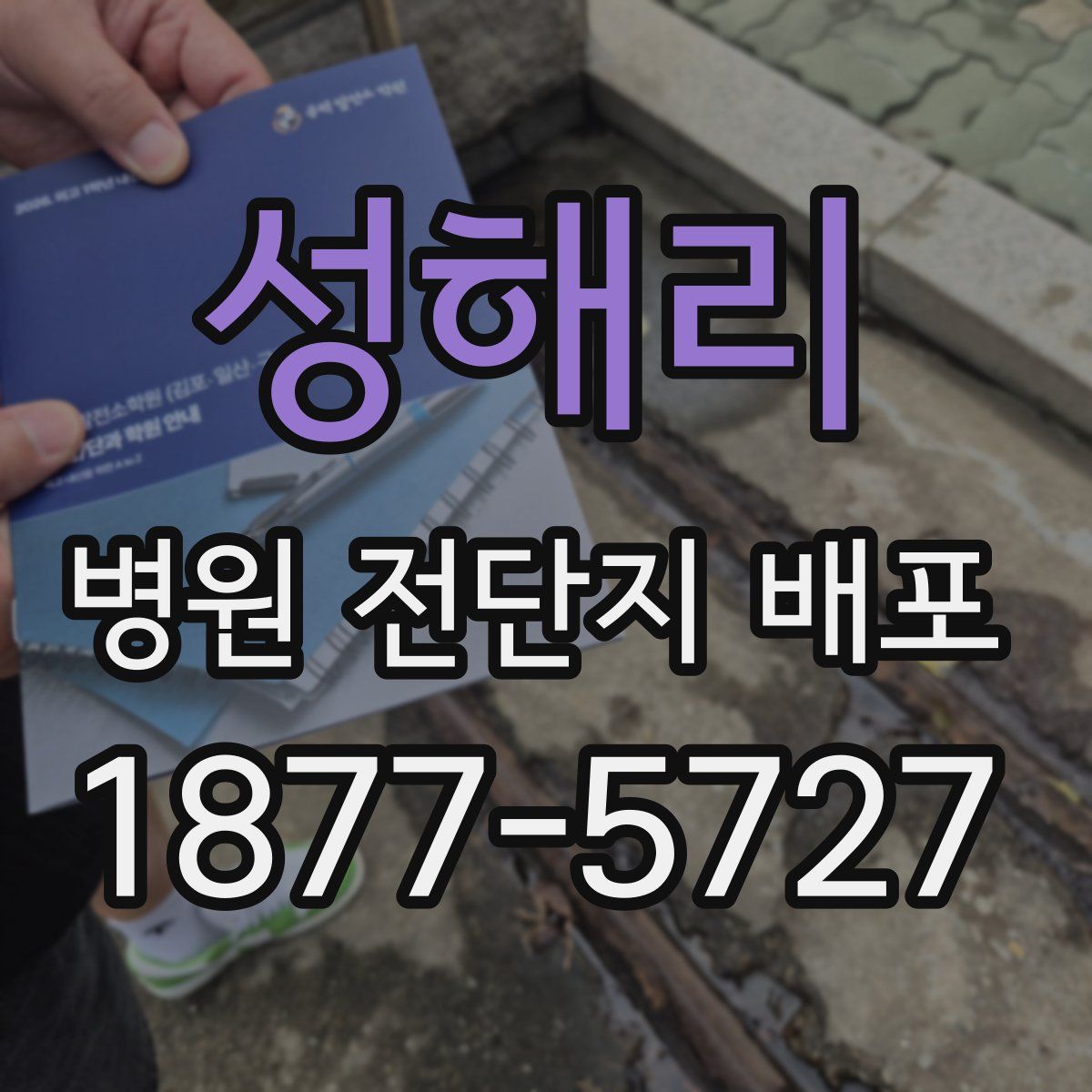 성해리 병원 전단지 배포