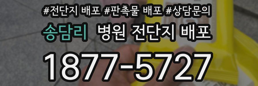 송담리 병원 전단지 배포