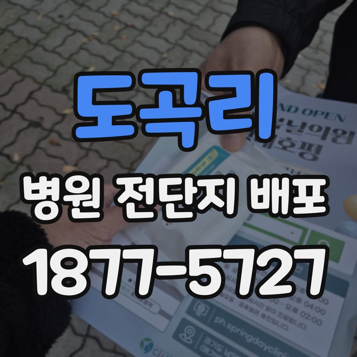도곡리 병원 전단지 배포