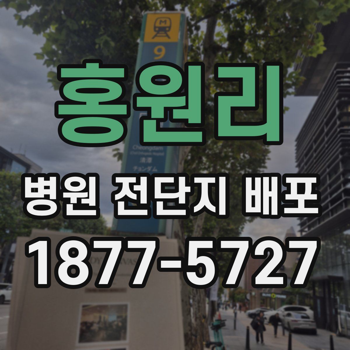 홍원리 병원 전단지 배포