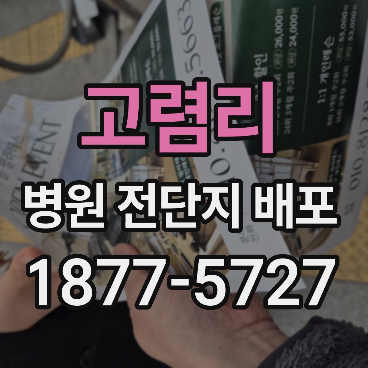 고렴리 병원 전단지 배포