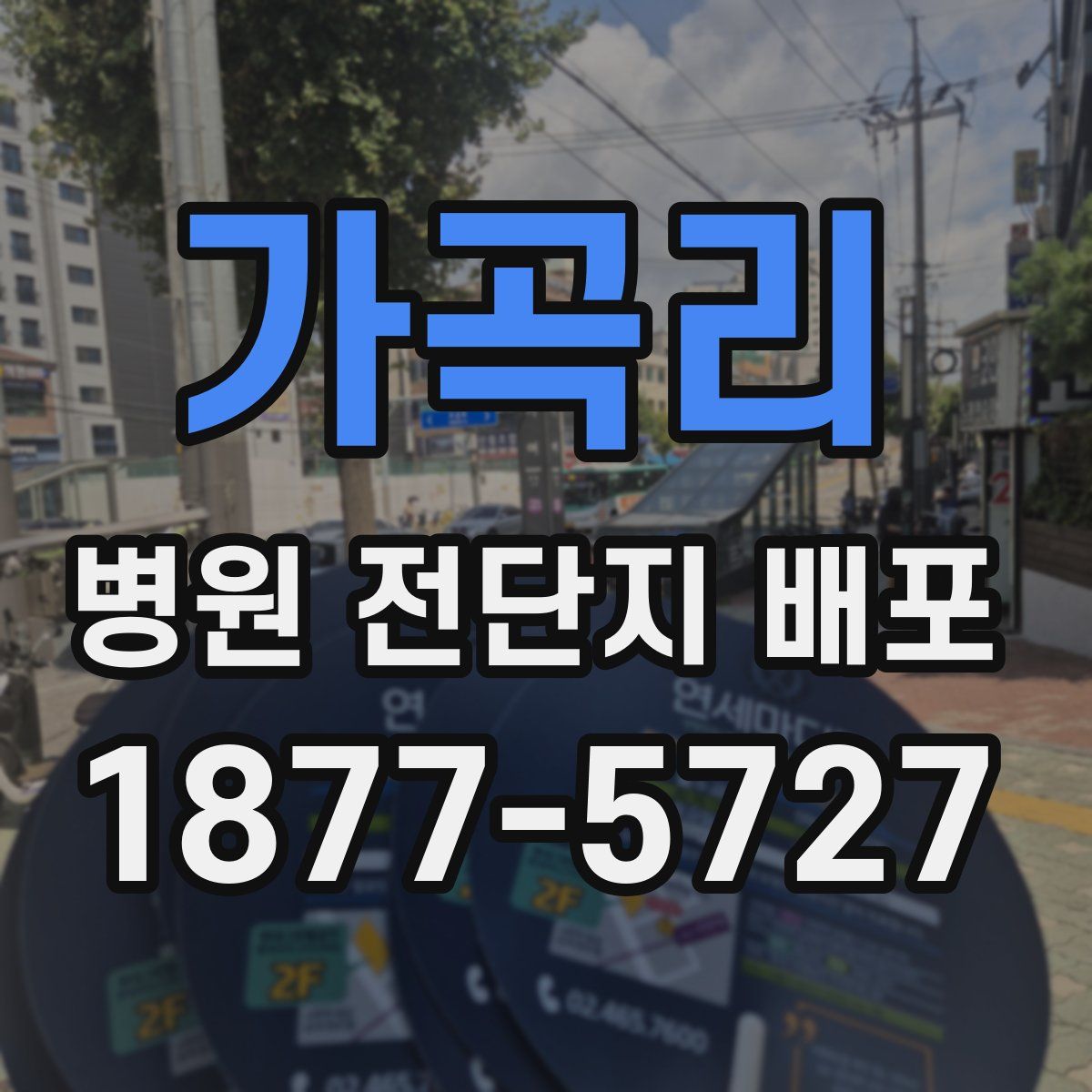 가곡리 병원 전단지 배포