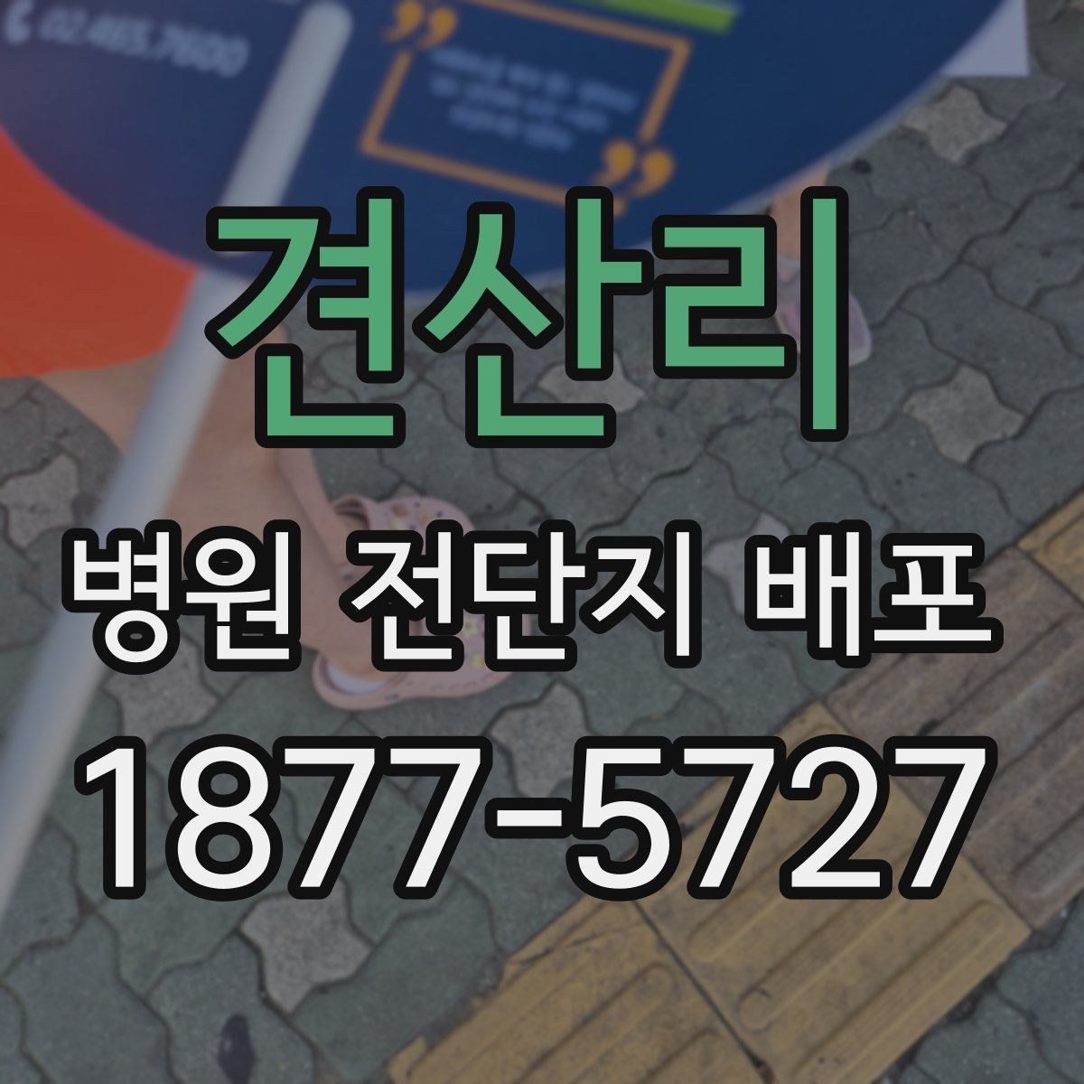 견산리 병원 전단지 배포