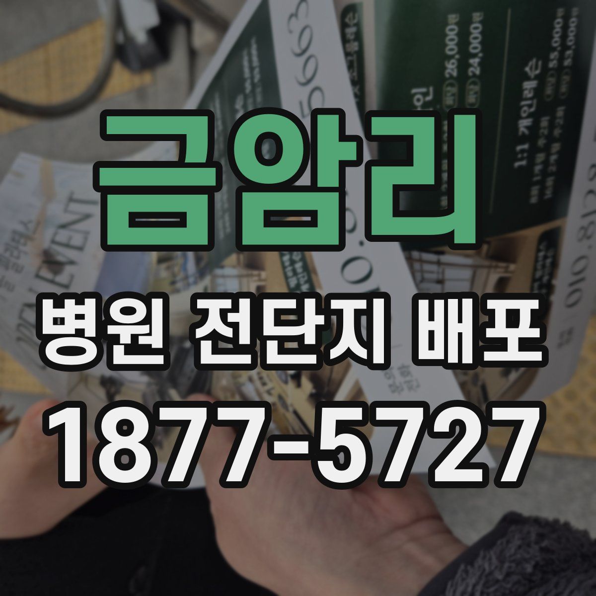 금암리 병원 전단지 배포