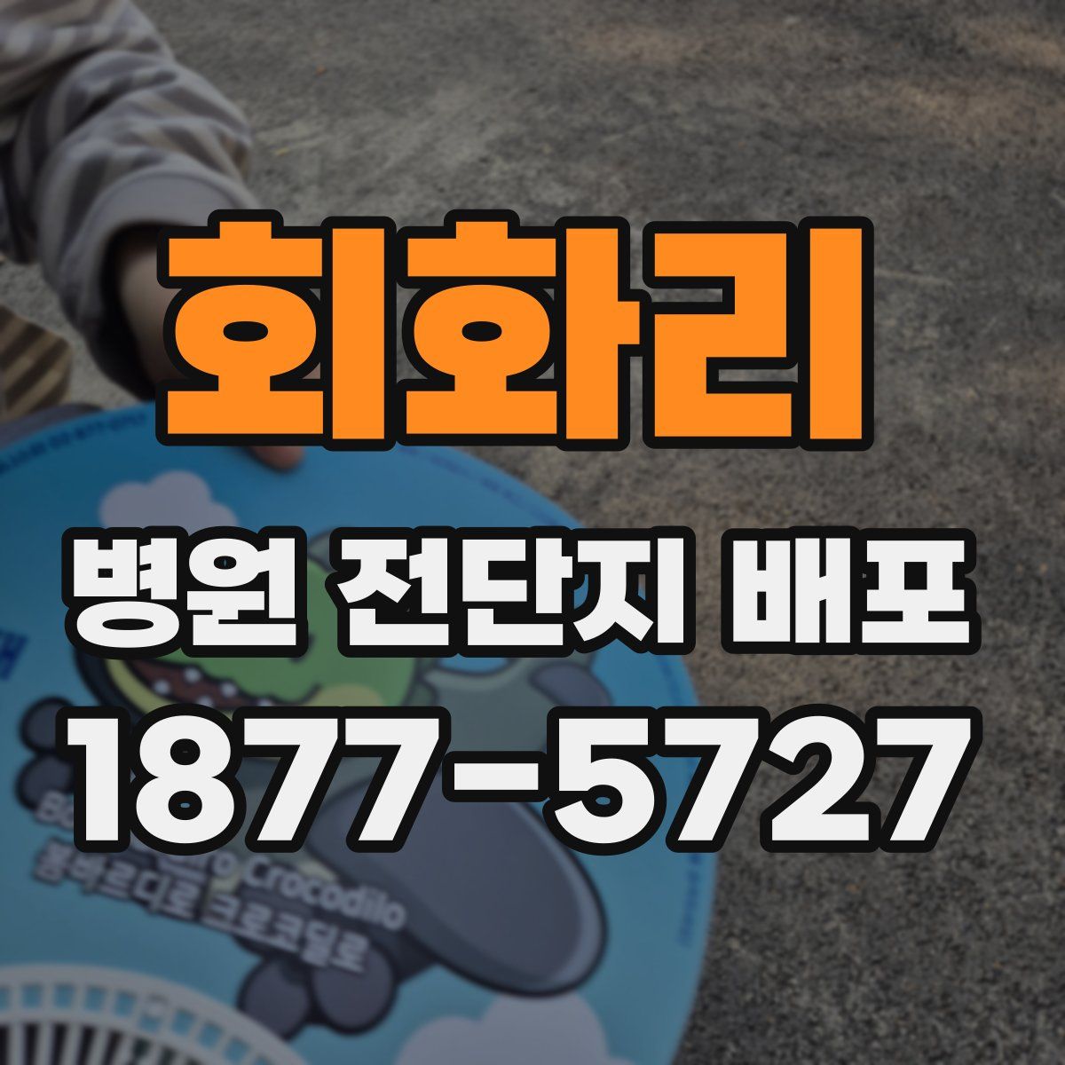 회화리 병원 전단지 배포