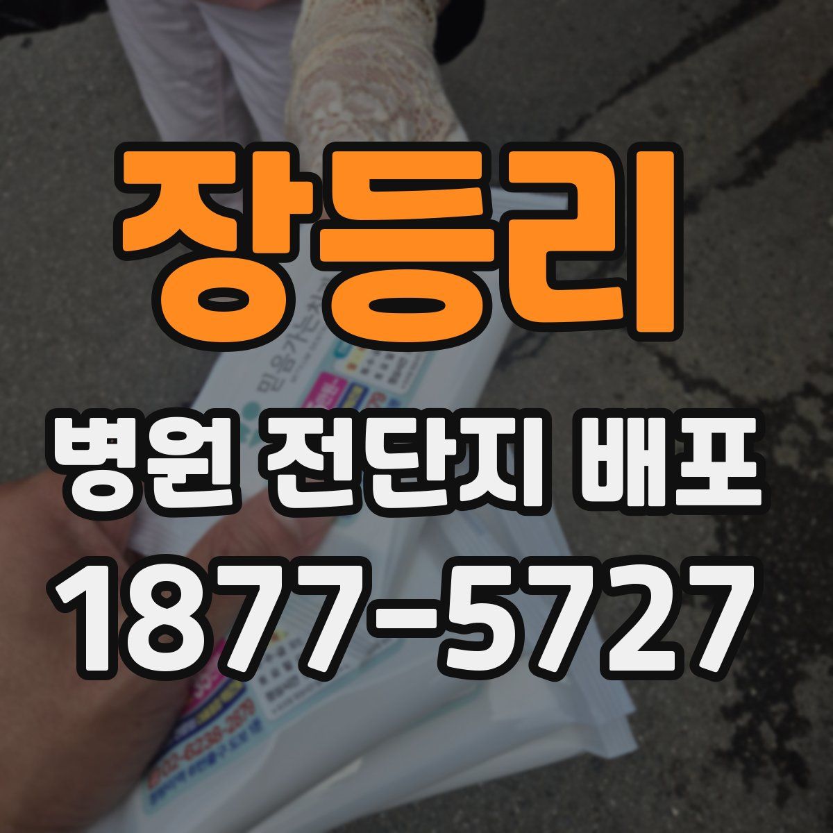 장등리 병원 전단지 배포