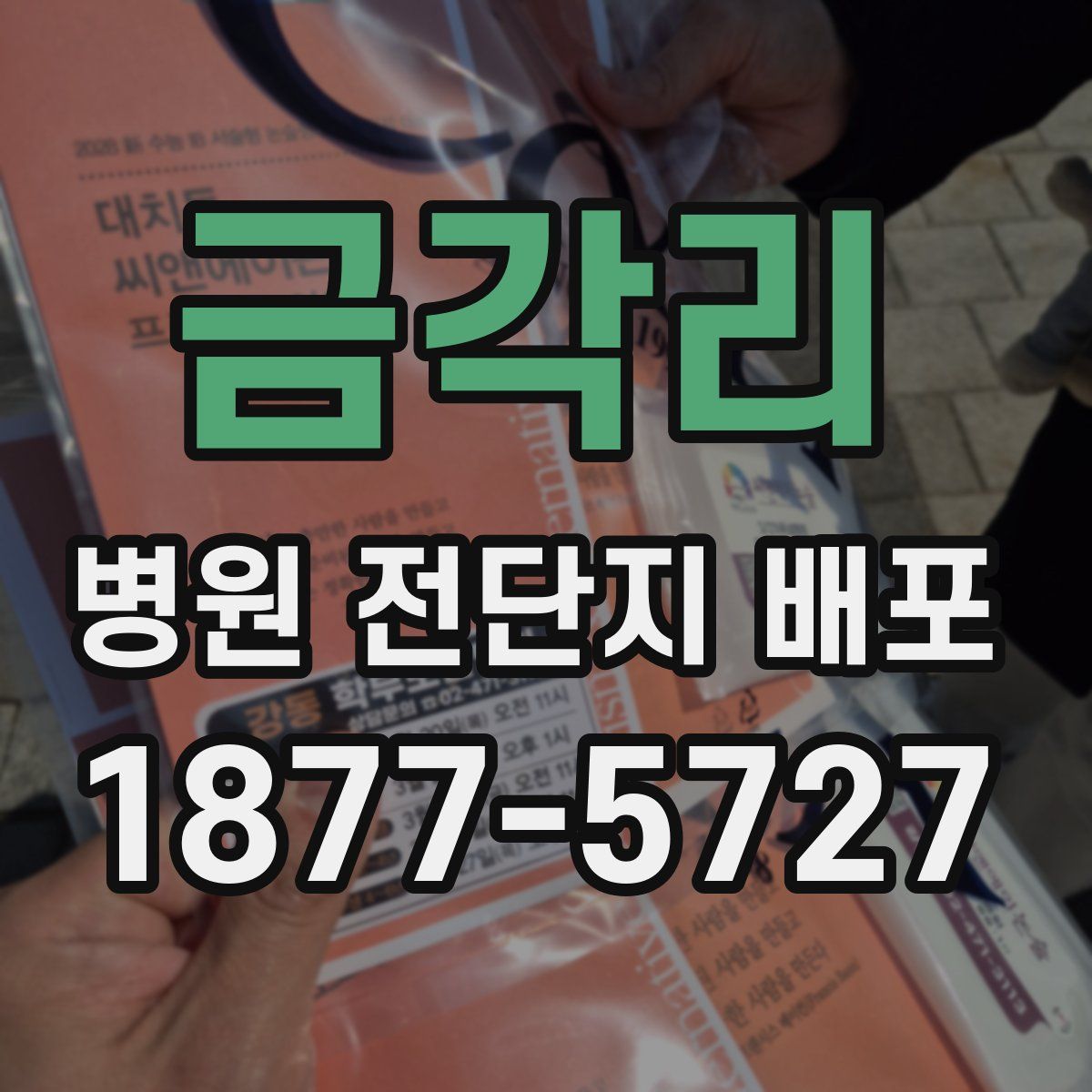 금각리 병원 전단지 배포