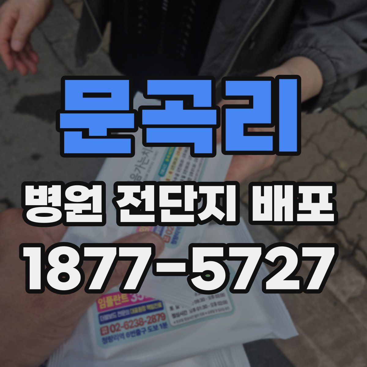 문곡리 병원 전단지 배포