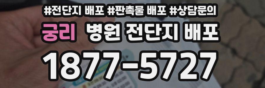 궁리 병원 전단지 배포