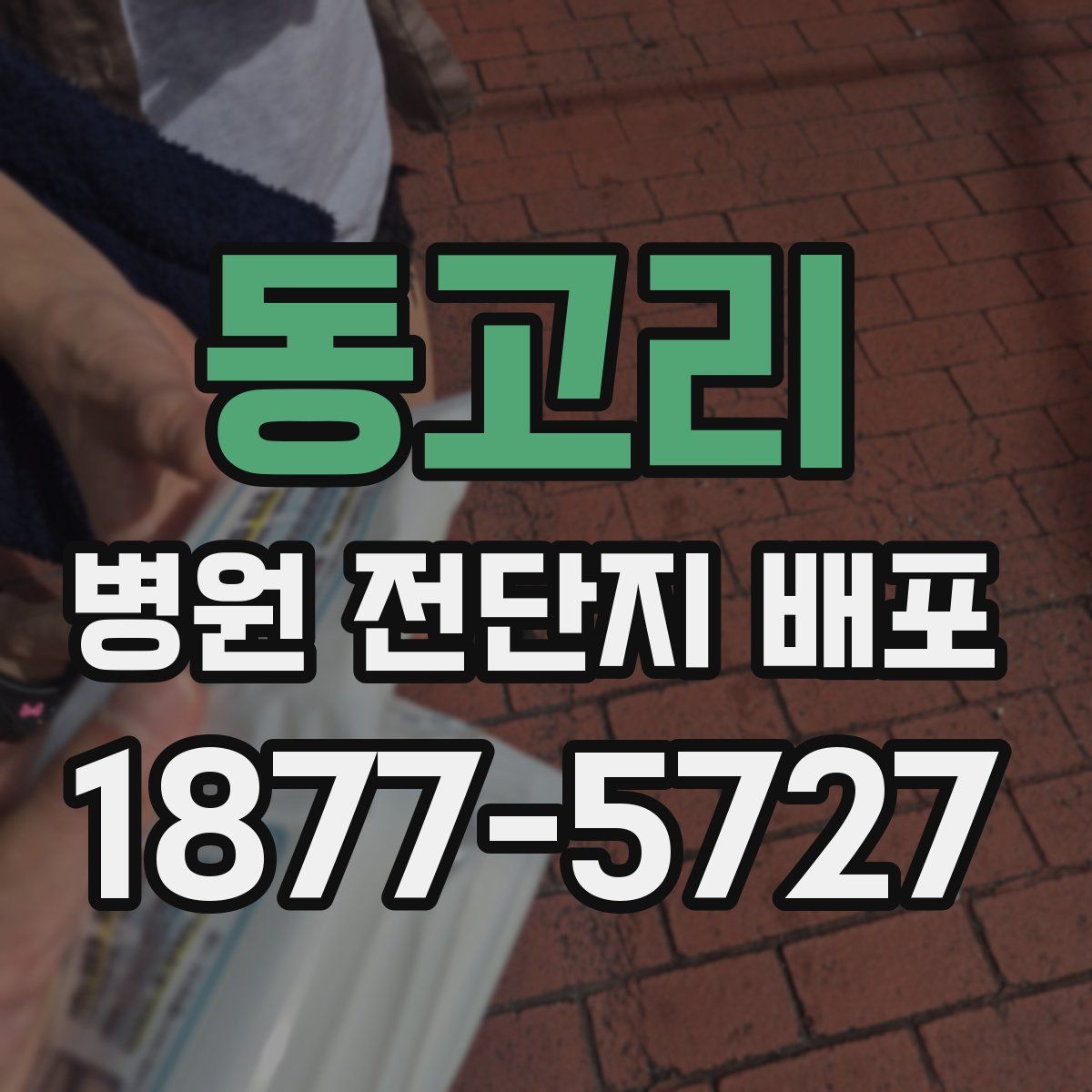 동고리 병원 전단지 배포