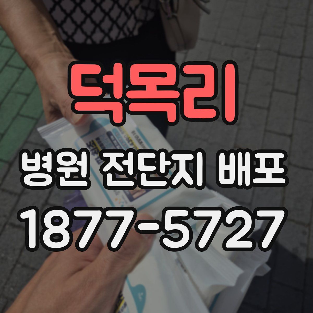 덕목리 병원 전단지 배포