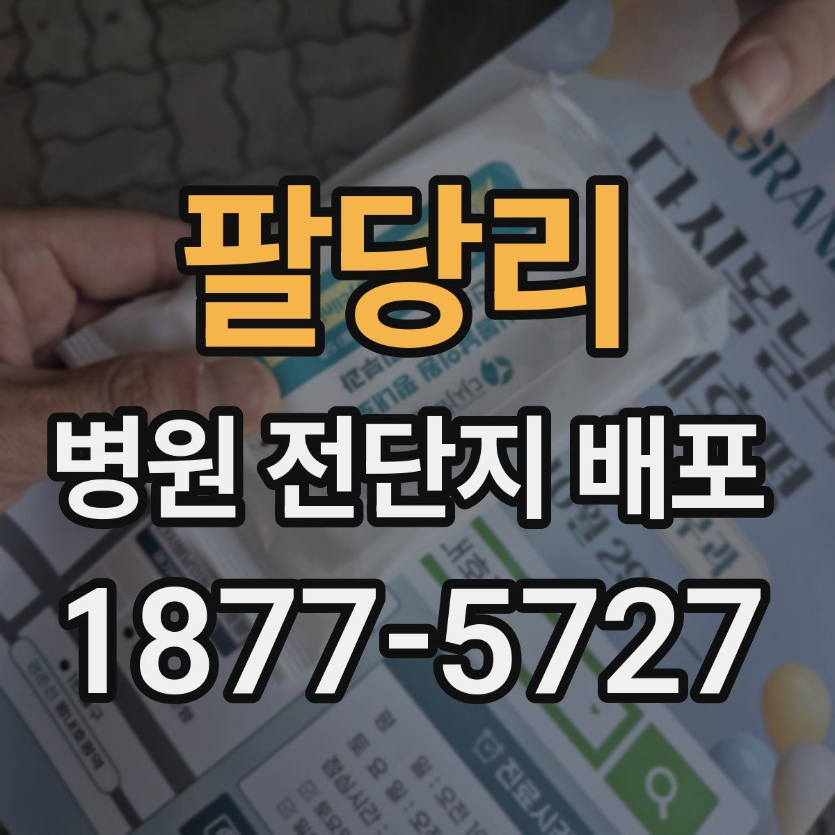 팔당리 병원 전단지 배포