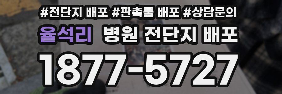 율석리 병원 전단지 배포