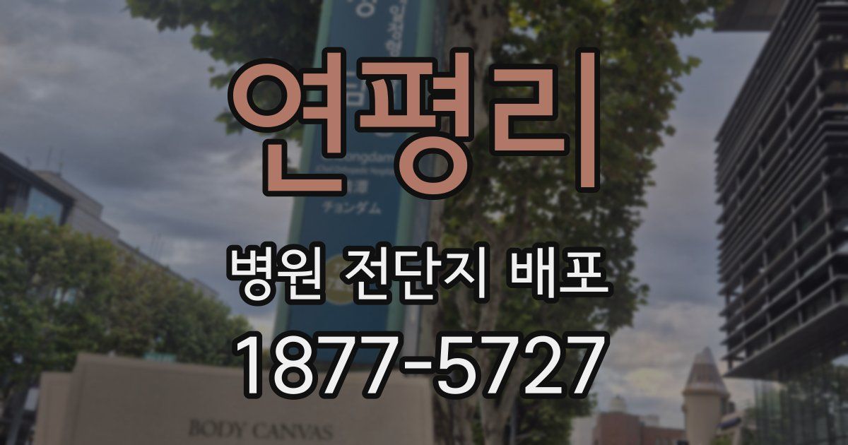 연평리 병원 전단지 배포