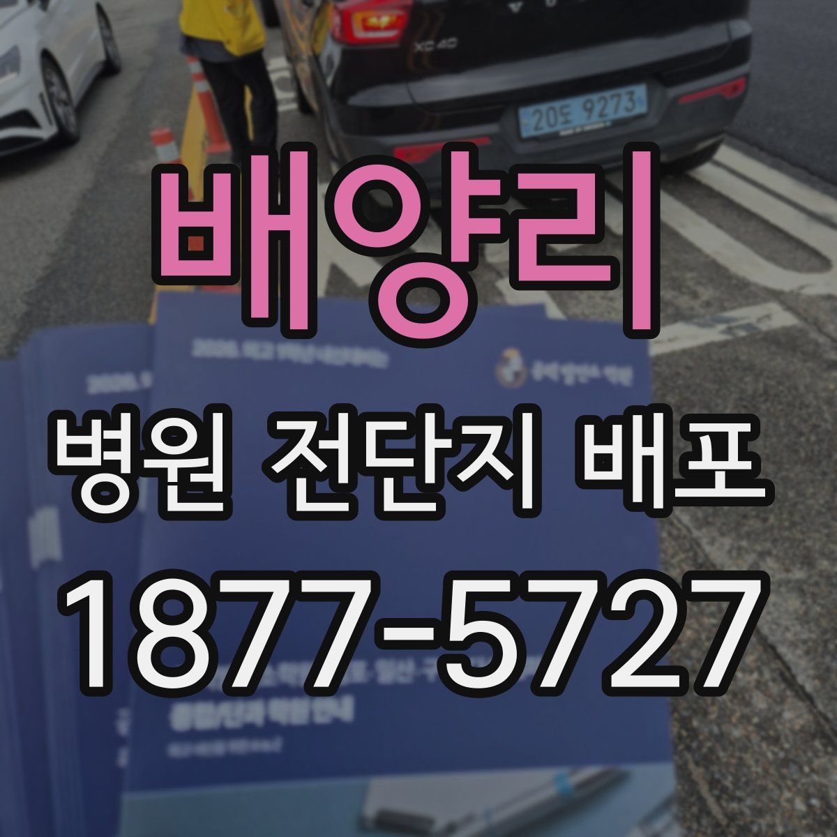 배양리 병원 전단지 배포