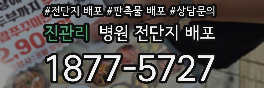 진관리 병원 전단지 배포