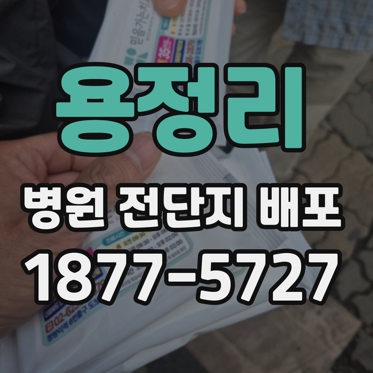 용정리 병원 전단지 배포