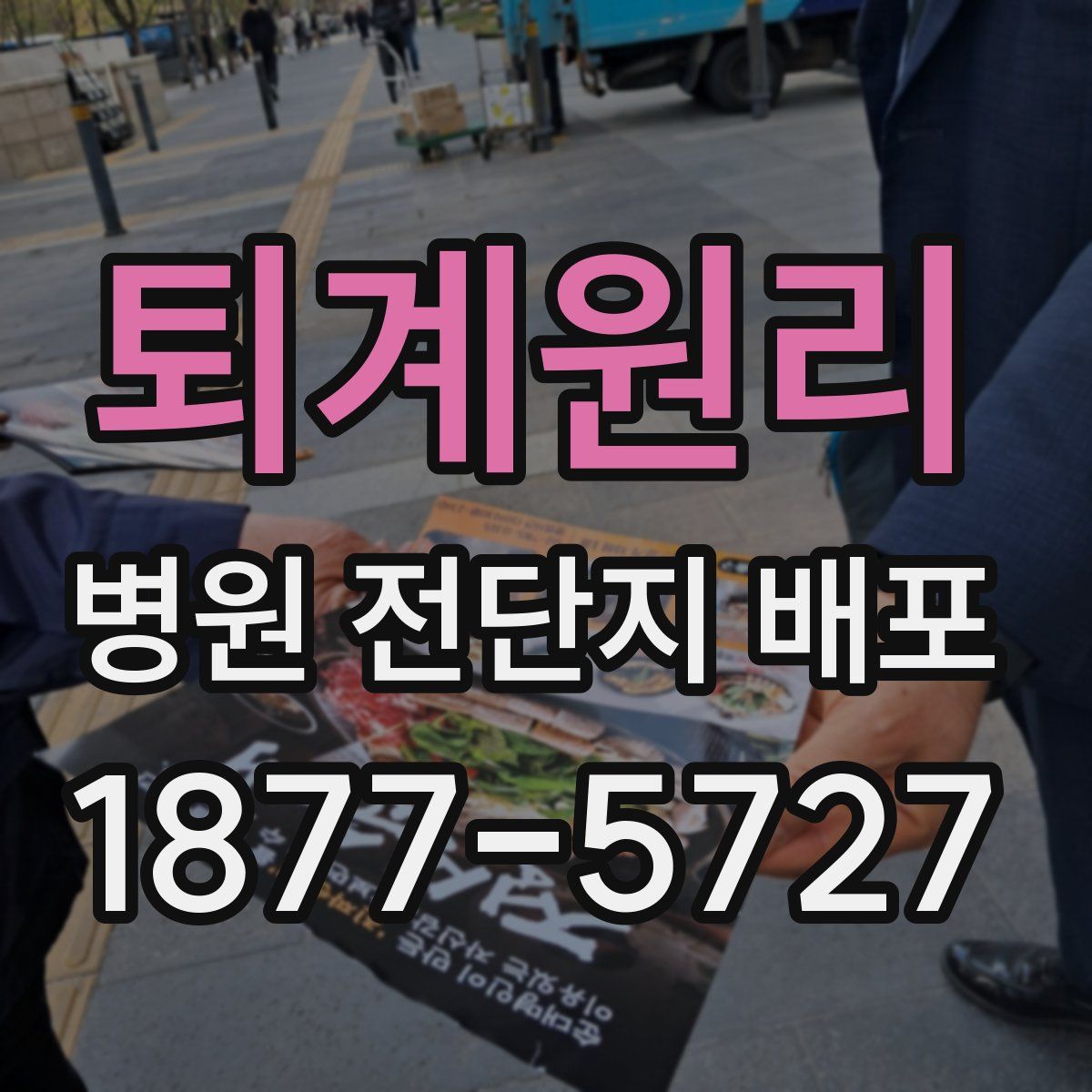 퇴계원리 병원 전단지 배포
