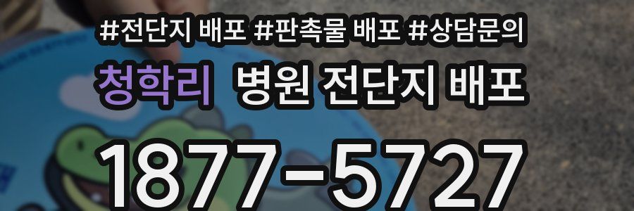 청학리 병원 전단지 배포
