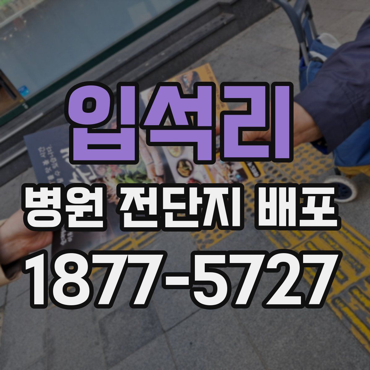 입석리 병원 전단지 배포
