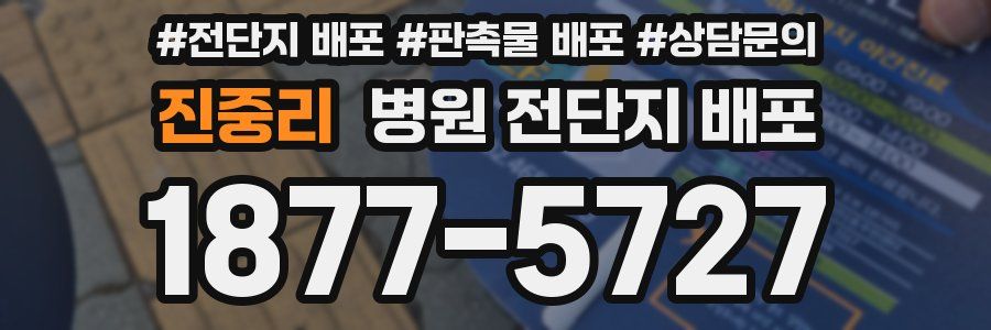 진중리 병원 전단지 배포