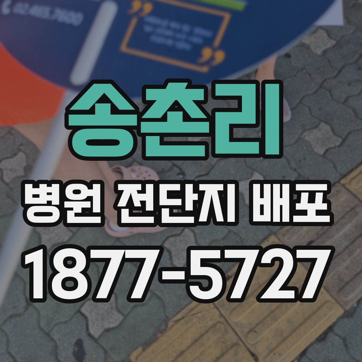 송촌리 병원 전단지 배포