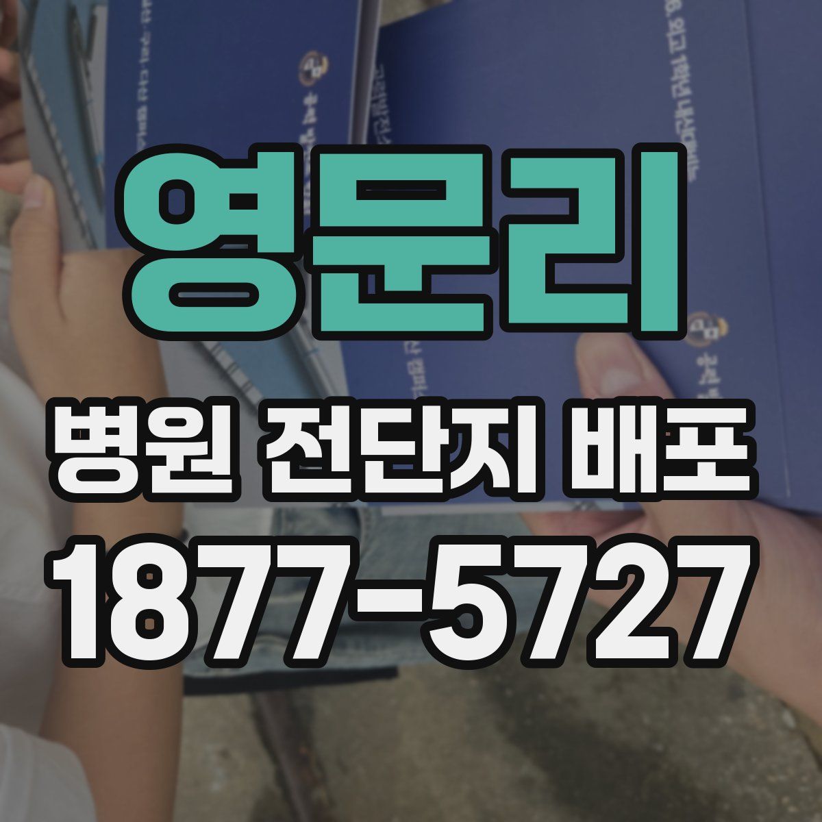 영문리 병원 전단지 배포