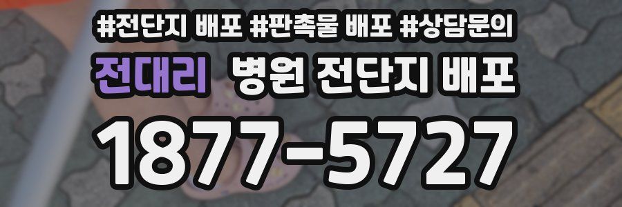 전대리 병원 전단지 배포