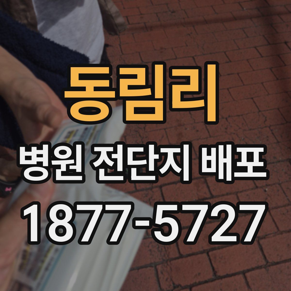 동림리 병원 전단지 배포