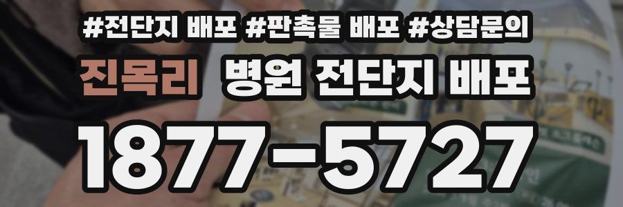 진목리 병원 전단지 배포