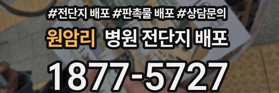 원암리 병원 전단지 배포