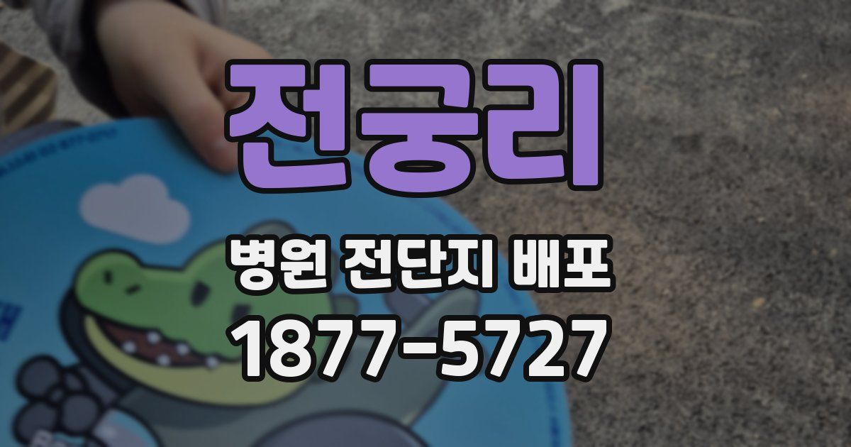 전궁리 병원 전단지 배포