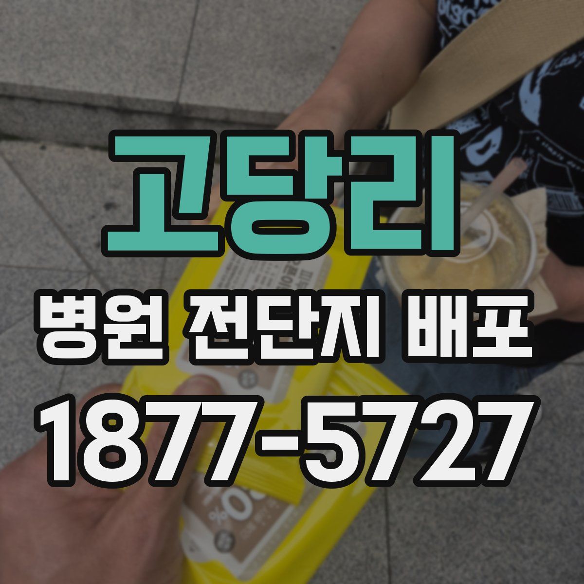 고당리 병원 전단지 배포