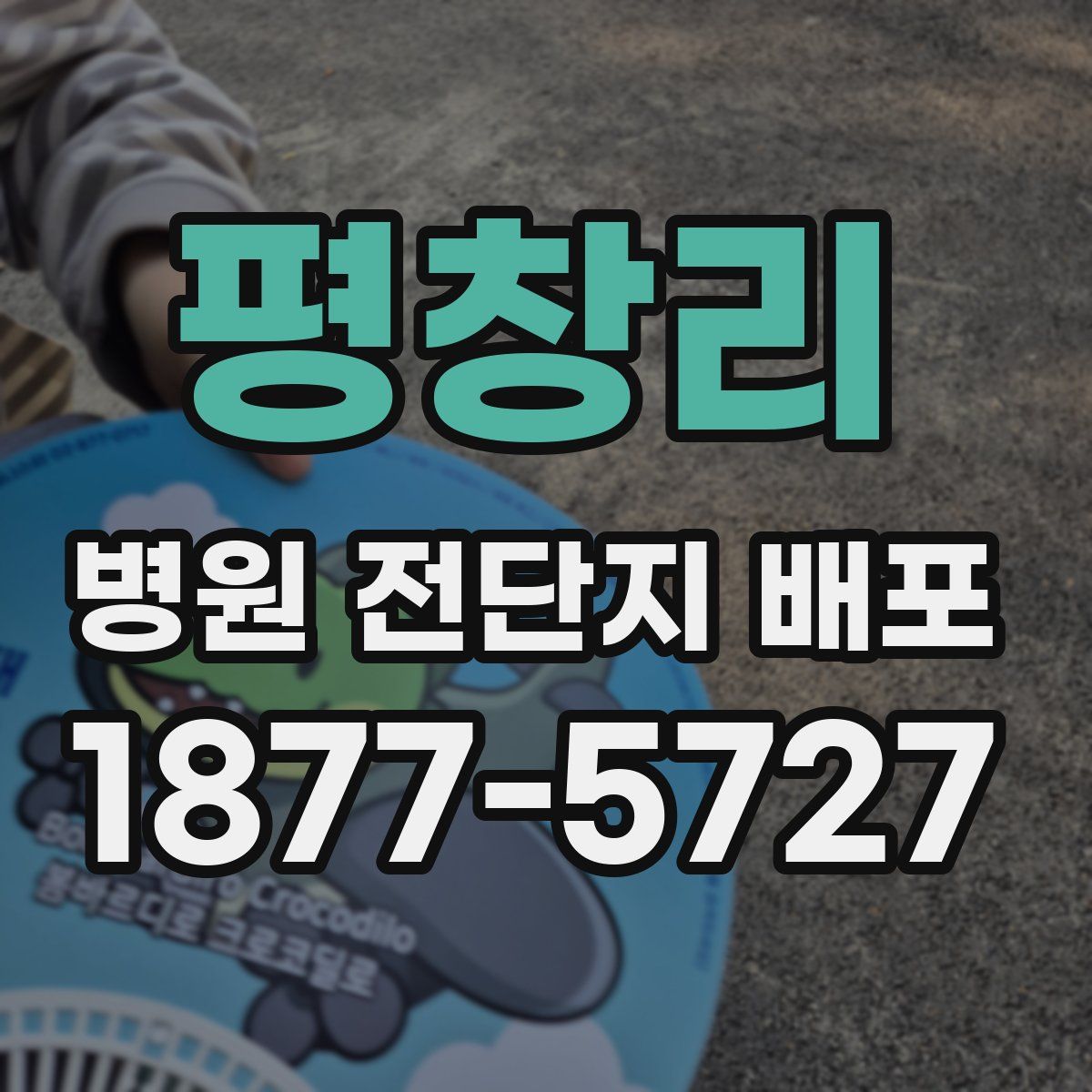 평창리 병원 전단지 배포