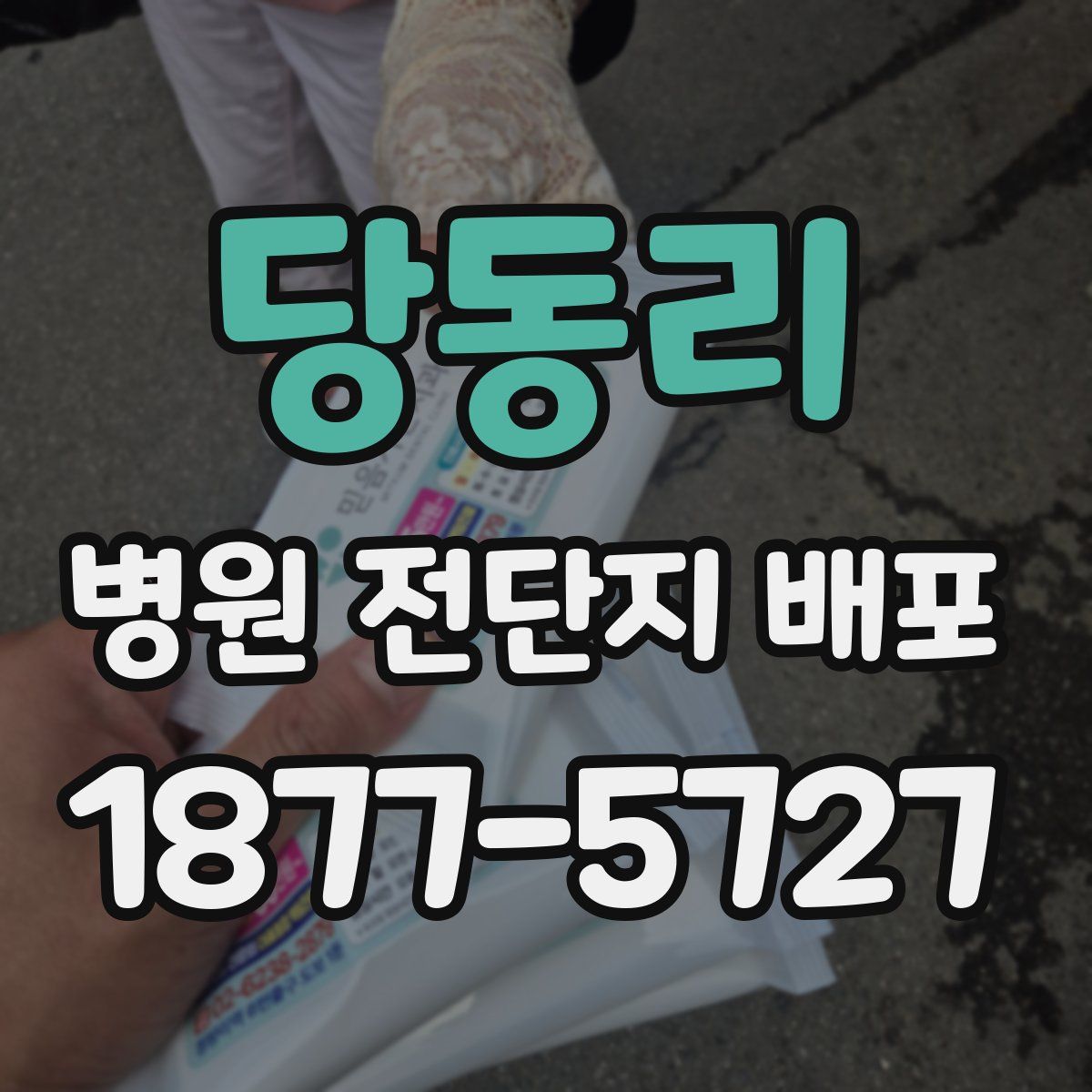 당동리 병원 전단지 배포